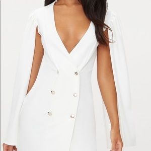 White blazer dress